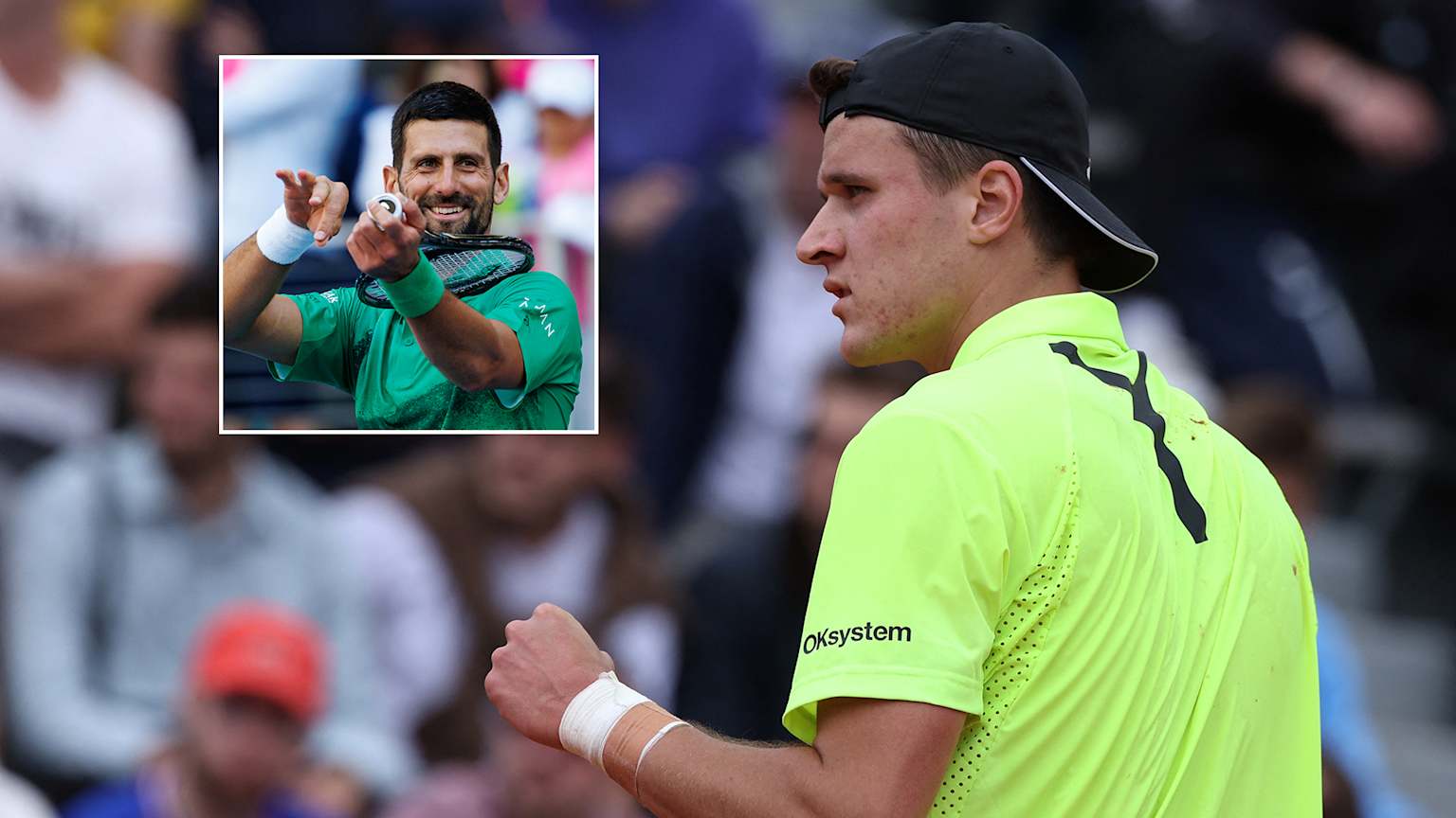 Jakub Mensik channels idol Djokovic as he conducts Roland Garros crowd